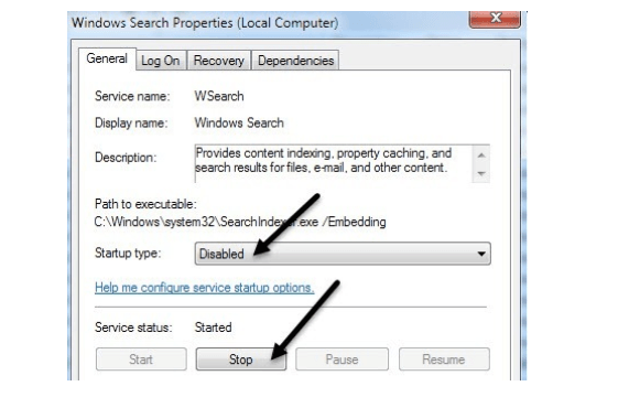 windows search property